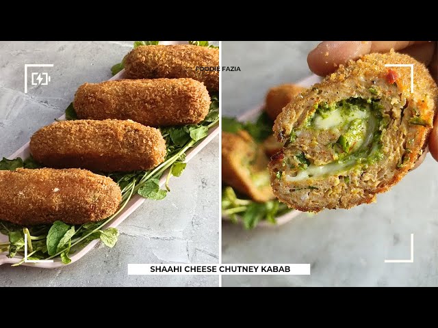 Chicken Cheesy Chutney Kabab Recipe | how to make shaahi kabab for Ramzan ✨ | SHAAHI CHEESY KABAB