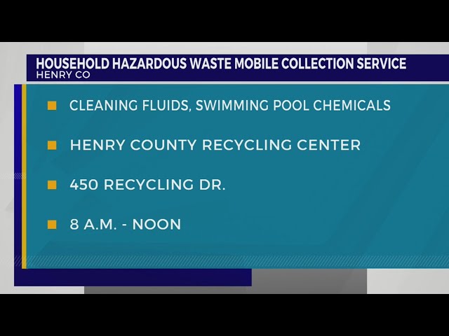 Household hazardous waste mobile collection service coming to Middle TN county