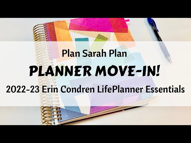 PLANNER MOVE-IN! | Erin Condren 2022-23 LifePlanner | Essentials!