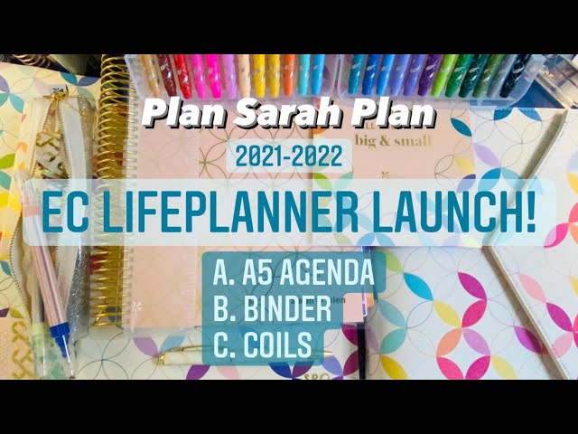 EC LIFEPLANNER LAUNCH! | A5 AGENDA, BINDER, COIL, AND NEW ACCESSORIES FOR 2021-2022!