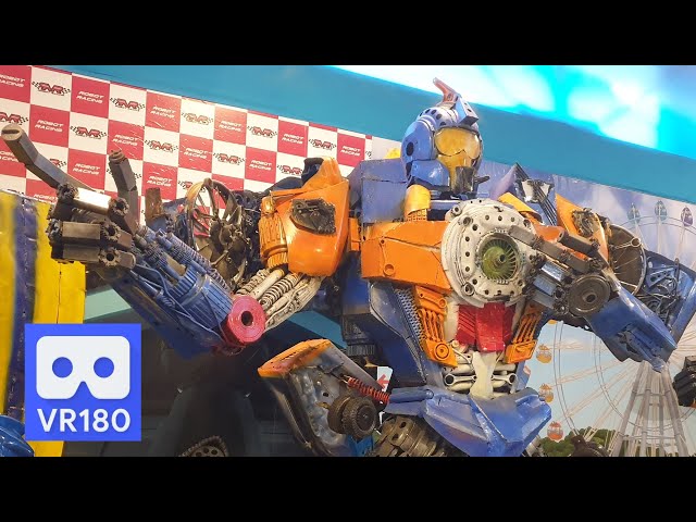 3D 180VR 4K Transformers Robot Tobot Mach W