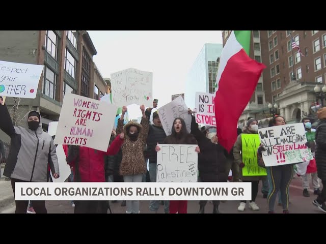 Hundreds march in GR for immigrant rights and community solidarity against Trump Administration