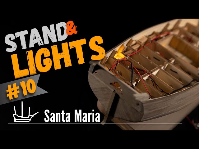 # 10. Temporary Stand and Lights. Columbus Santa Maria. Scale 1/65