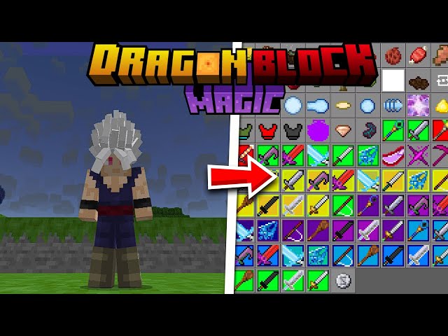 ATUALIZOU!!!A MELHOR ADDON DE DRAGON BLOCK C PARA MCPE 1.21.51+😱😱😱(Dragon Block Magic)