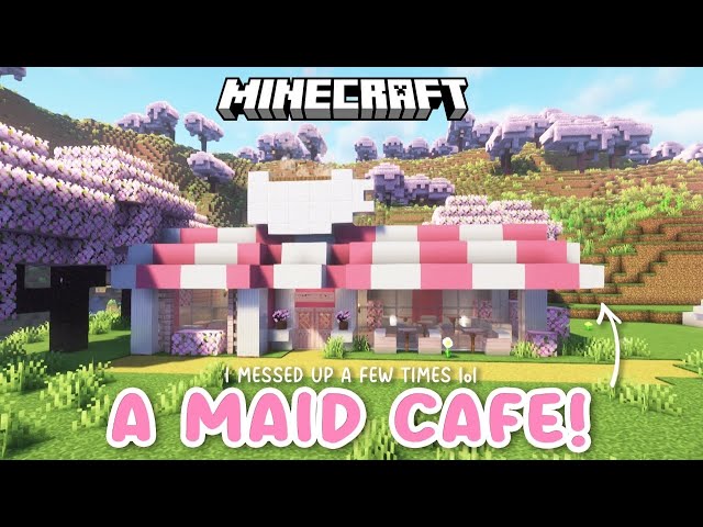 I built a MAID CAFE in Minecraft Vanilla! ☕