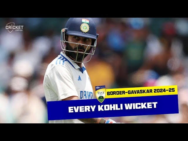 Every Virat Kohli dismissal in Australia this summer | Australia v India 2024-25