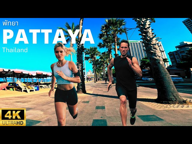 Virtual Run 4K UHD – Pattaya Beach Road & 2nd Road & Soi Buakhao | Thailand