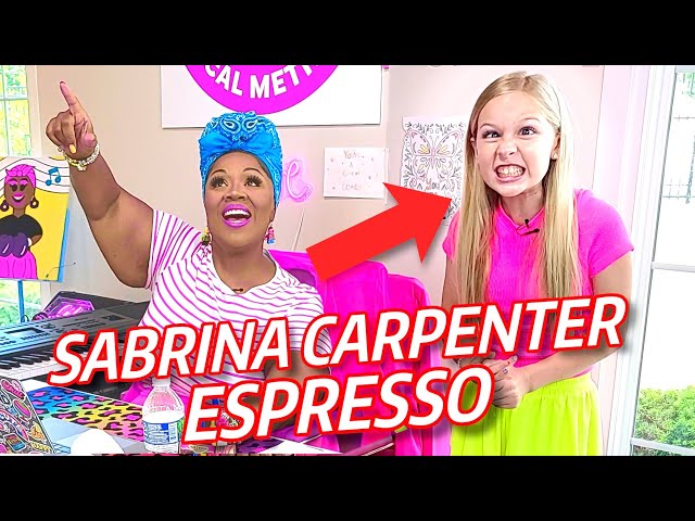 Little Girl LOSES IT on SABRINA CARPENTER ESPRESSO Run w/Vocal coach