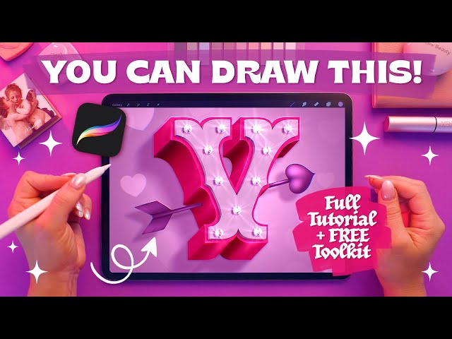 Valentine’s Day Love Letter 💌 | Beginner Friendly Tutorial + FREE Procreate Toolkit