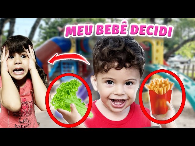 MEU BEBÊ DECIDIU O NOSSO DIA POR 24 HORAS * Nos ferramos em tudo | Kathy Castricini