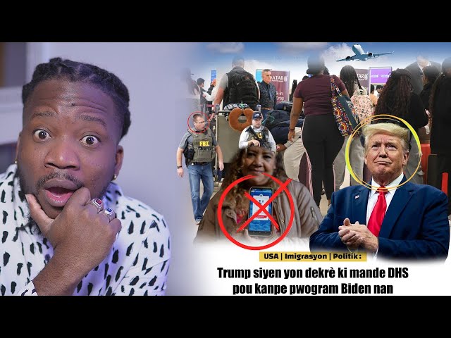 Panik men state ak moun Donald Trump pral depote haiti, program lan kanpe