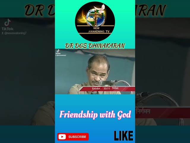 Dr Dgs Dhinakaran||Short Message||New Awakening TV||Friendship with God||2025||