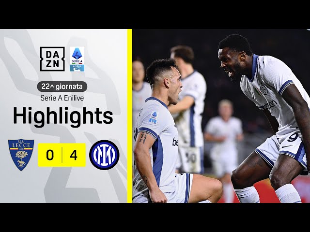 Poker nerazzurro, che gol di Lautaro: Lecce-Inter 0-4 | Serie A Enilive | DAZN Highlights