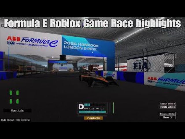 Formula E Roblox Game Race highlights Super cool