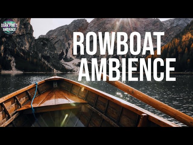 Rowboat Ambience | Rowing, Birds, Insects | 1 Hour Ambience (no music) for TTRPGs and Relaxation