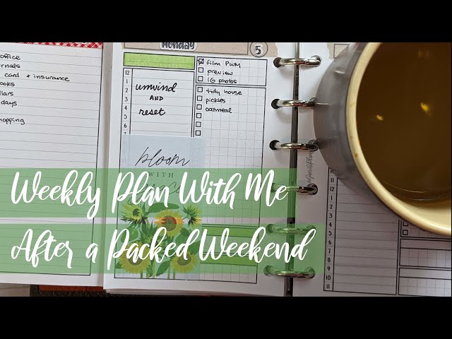 Weekly Plan With Me | Unwinding from a Crazy Weekend