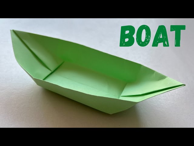 How to make a Paper Boat that floats | Origami Boat that floats on water