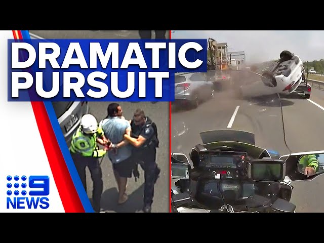 Shocking footage reveals Queensland’s most dangerous pursuit | 9 News Australia