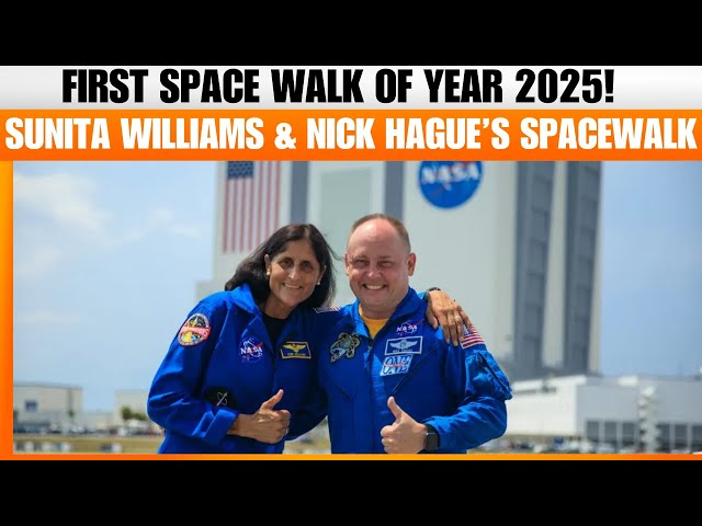 Sunita Williams & Nick Hague's First Space Walk Of 2025 | NASA | Sunita Williams | Space | News9