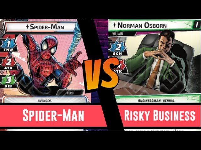 Marvel Champions | Spider-Man | Playthrough | Risky Business | True Solo | Protection | Green Goblin