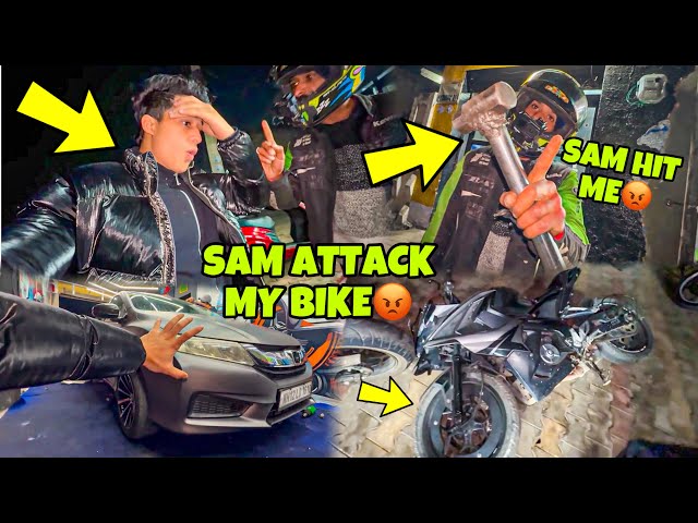 Sam Attack my Bike😡💔 | New Wrap Phad diya | Sam ne Kya kardiya Bike Preparation for Ladakh Ride