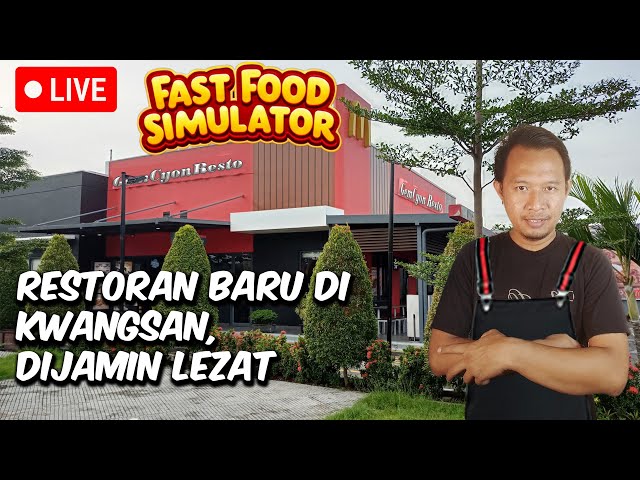 Saya Membuka Resto di Kwangsan Push Level, Game Simulasi - Fast Food Simulator