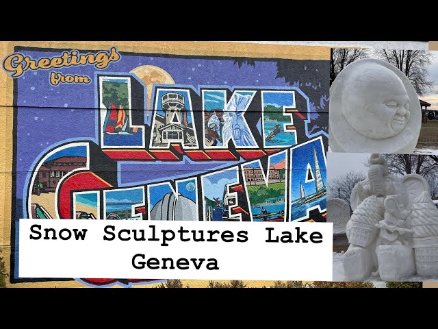 Lake Geneva Śnieżne rzeźby. Snow Sculpture  #lakegeneva#travel  #wyjazd#adventure#wisconsin