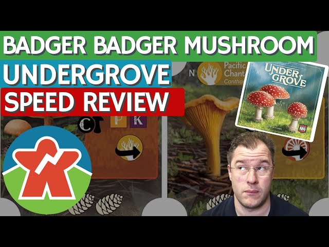 Undergrove - Board Game Review - Badger Badger Mushroom Mushroom . . .