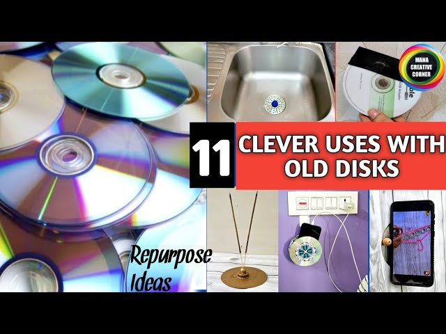 11 INCREDIBLE USE OF WASTE CD & DVDs | 11 Useful things you can make with old CDs | Reuse ideas