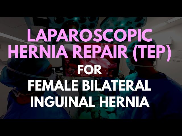 Laparoscopic Female Femoral and Indirect Hernia Repair in VR