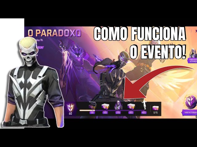 NOVO PERSONAGEM KAIROS - COMO FUNCIONA O EVENTO "PARADOXO" DO FREEFIRE