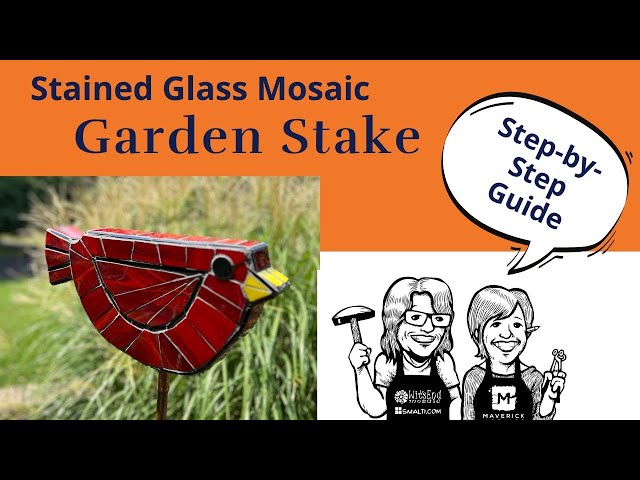 Stained Glass Mosaic Garden Stake | Step-by-Step Guide