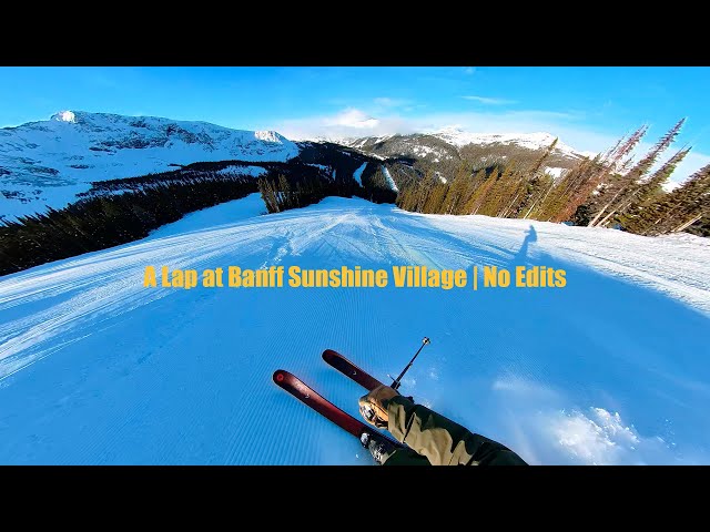 Sunshine Banff Skiing | BEST Blue Run?! Top-to-Bottom 4K