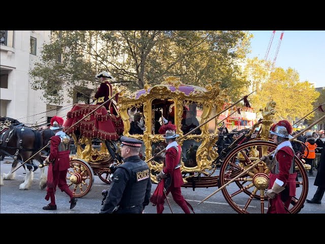 London’s Famous Lord Mayor's Show 2023 - St Paul's Cathedral - full procession