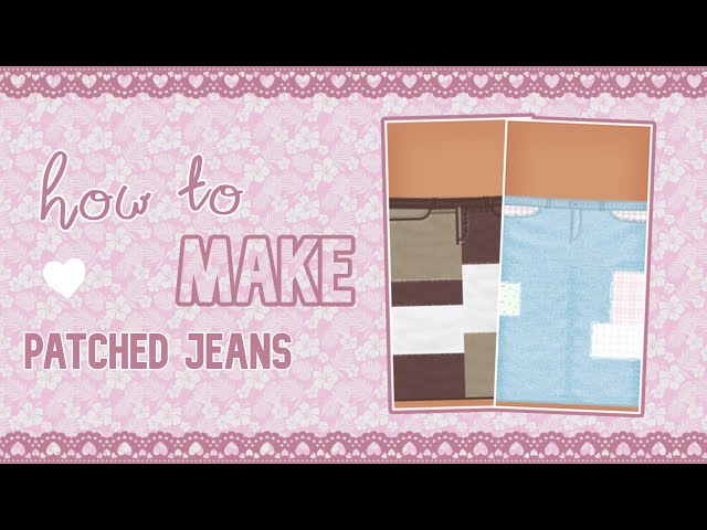 how to SHADE and MAKE patched jeans on roblox | **2 WAYS EXPLAINED** | pixlr.com