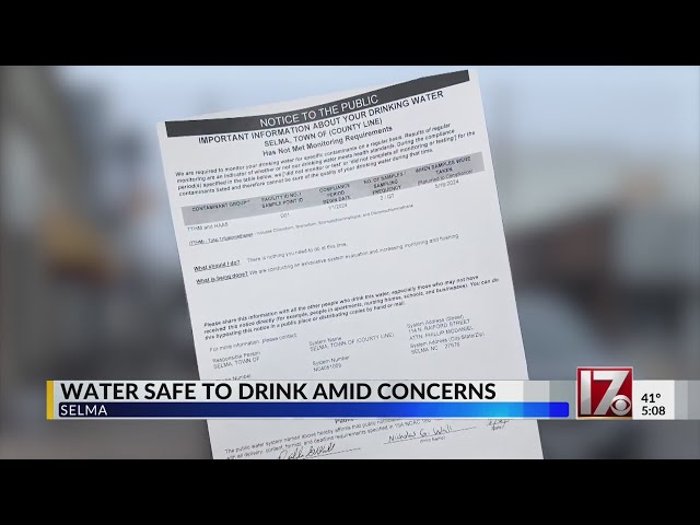 Drinking water concerns amid Selma community