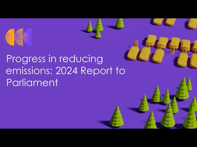 Progress in reducing emissions: 2024 Report to Parliament