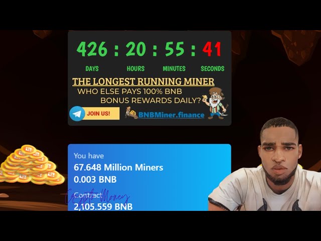 BnBMiner. Finance 💥67.648 Million Miners 💥 2,105.209 BNB 🚀