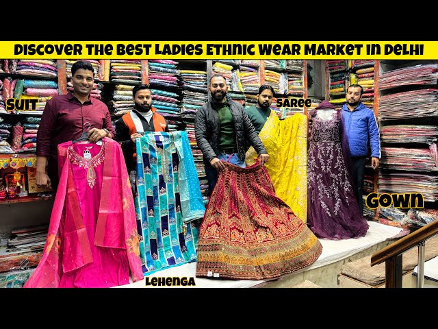 Discover the Best Ladies Ethnic Wear Market in Delhi | Lehengas, Gowns & More #lehenga #gown #suit