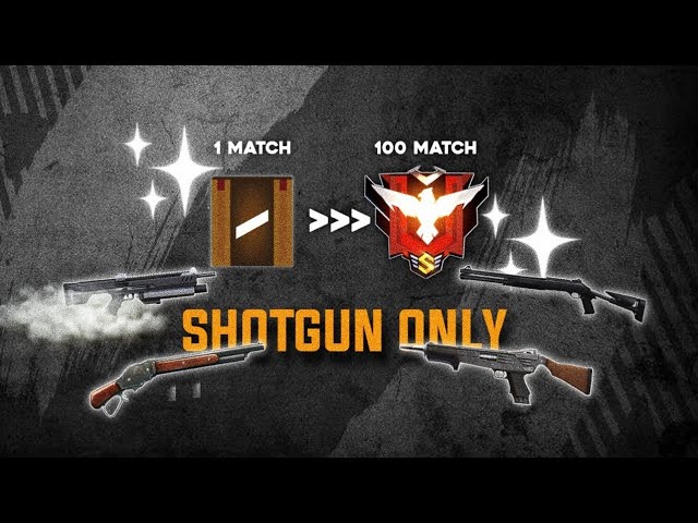 100 Pertandingan Namatin Free Fire Tapi Shotgun Only PT 3 !