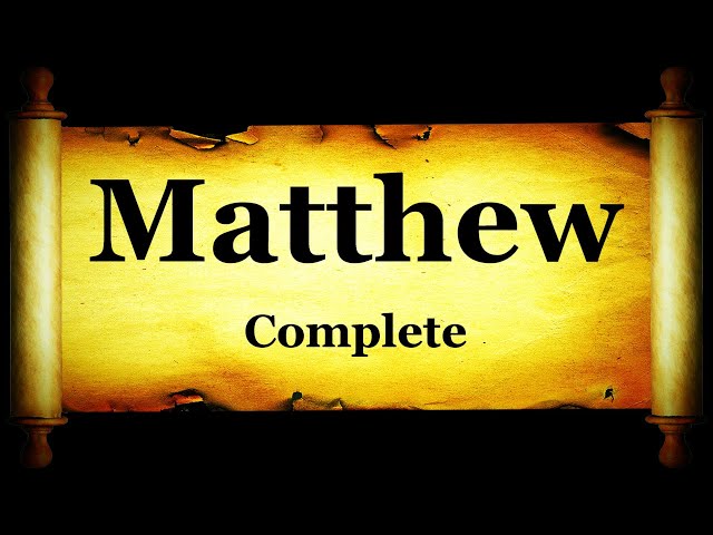 Holy Bible: Book 40 - The Gospel of Matthew - KJV Read Along HD 4K Audio Text (Narration 1)