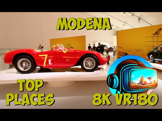 04 Modena Italy Enzo Ferrari Museum Walk Through 8K 4K VR180 3D Travel