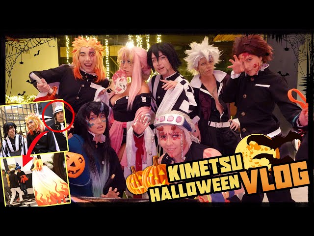 Los PILARES se convierten en DEMONIOS por Halloween!🎃 - 【KNY/ COSPLAY VLOG】