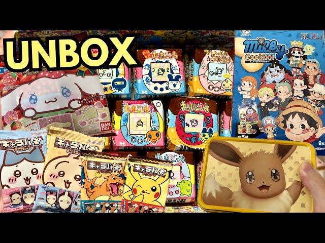 Unboxing 20 Japan Anime and Video Game Blind Box Snacks