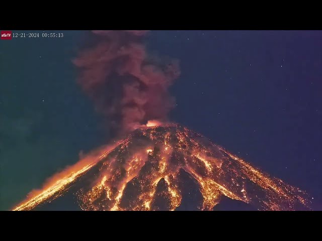 Dec 21, 2024: Magnificent Eruption of Fuego Volcano, Guatemala