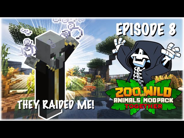 Trying to Build a Zebra Exhibit! - Minecraft SMP: Zoo and Wild Animal (ZAWA) Mod - S3E8