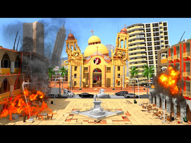 3D MEXICO CITY: Earthquake Destruction Comparison!