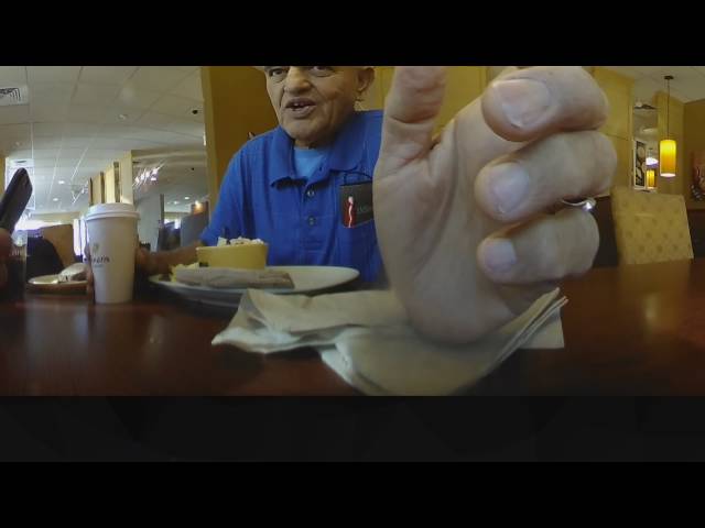 Dad and I at Panera in Chagrin