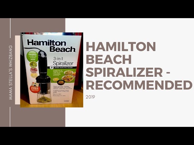 Hamilton Beach Spiralizer - recommended