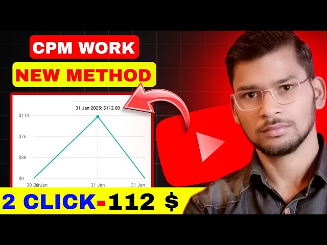 2 click 112$ 😍 CPM Work New trick 2025 | cpm work kaise kare ! BEST proxy for youtube cpm work